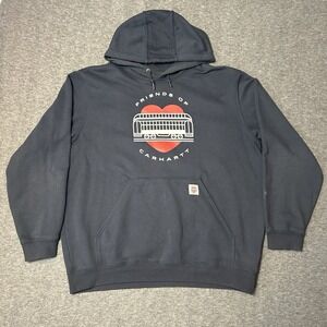 Mens Loose Fit‎ Carhartt 'Friends Of Carhartt' Hoodie Sweatshirt Black XL